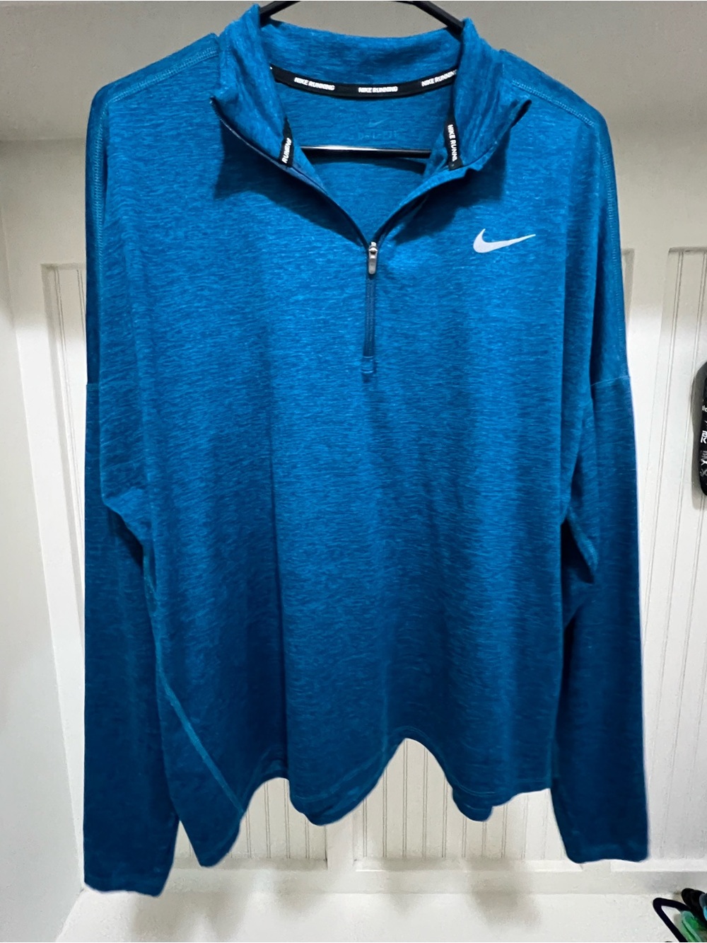 Nike Blue Heather Quarter-Zip Pullover
